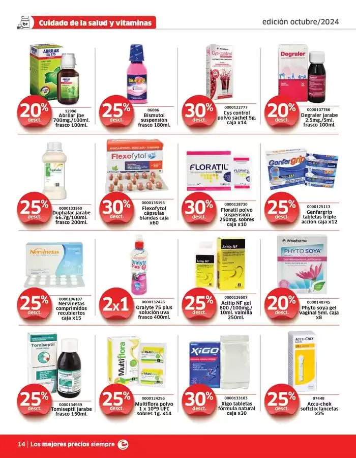 Catalogo de Farmacias Económicas Octubre 2 de octubre al 31 de octubre 2024 - Pag 14