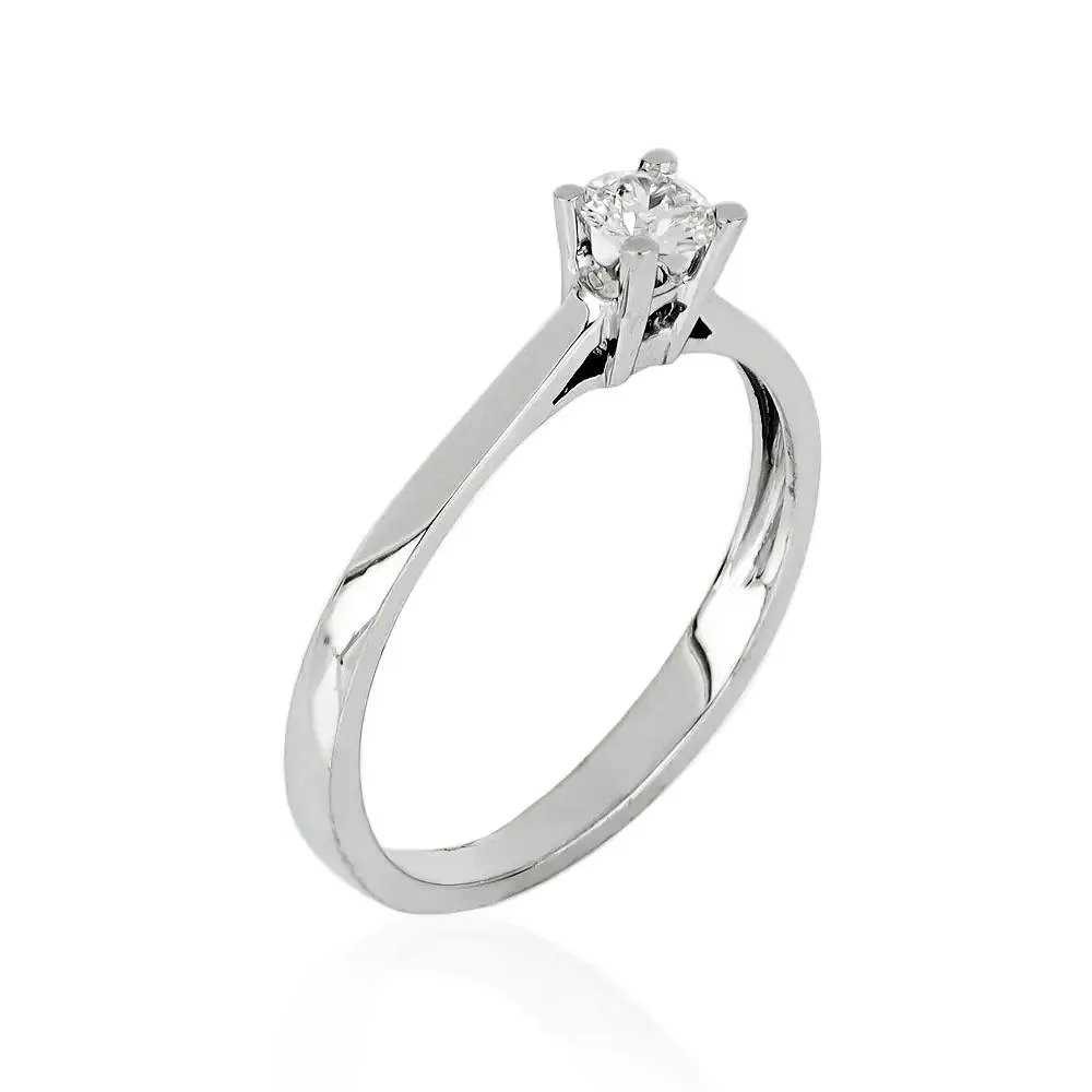 ANILLO SOLITARIO CON DIAMANTES