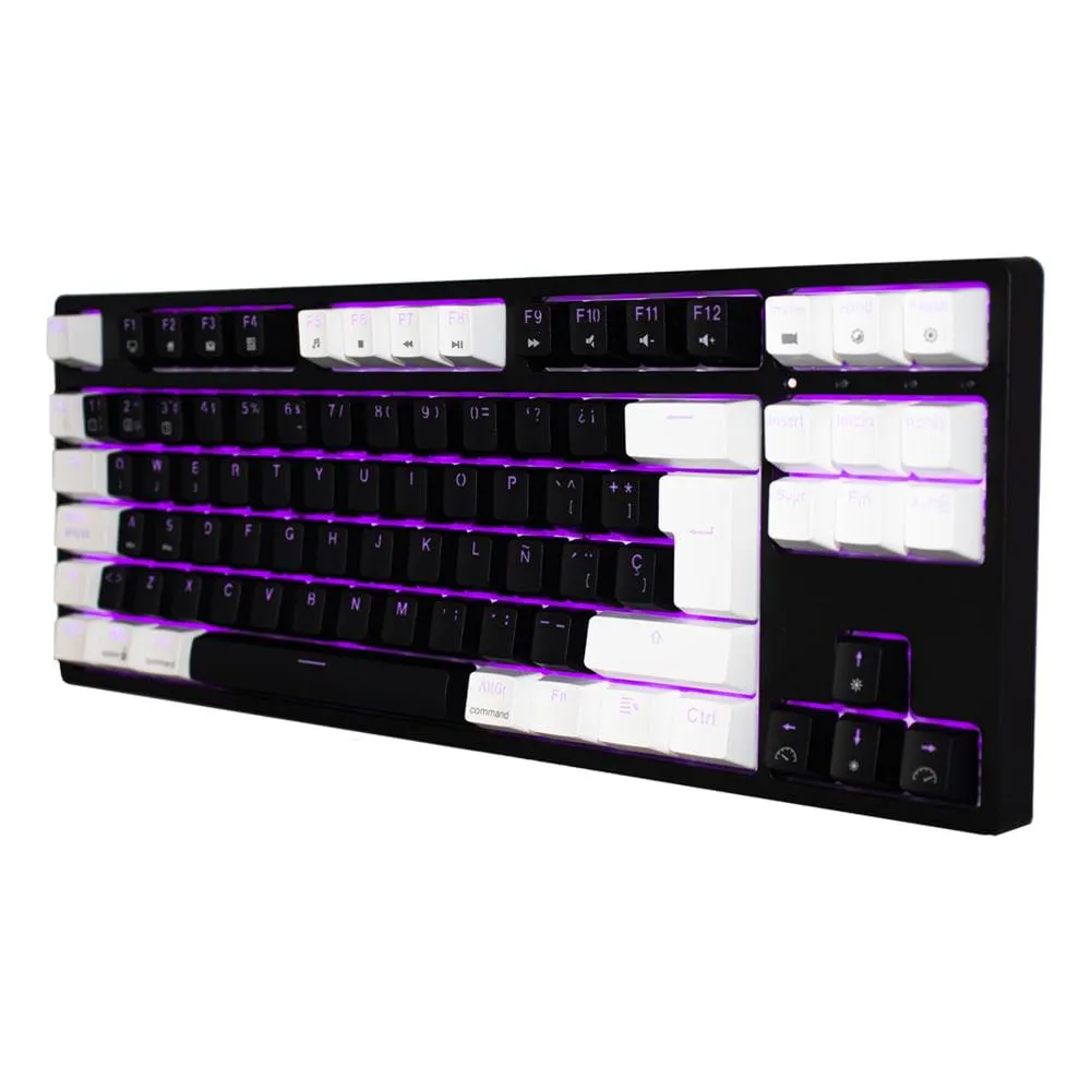 Teclado Gaming Wifi + Bt + Usb Mecánico Yokai Switch Rojo Rgb Negro/Bl