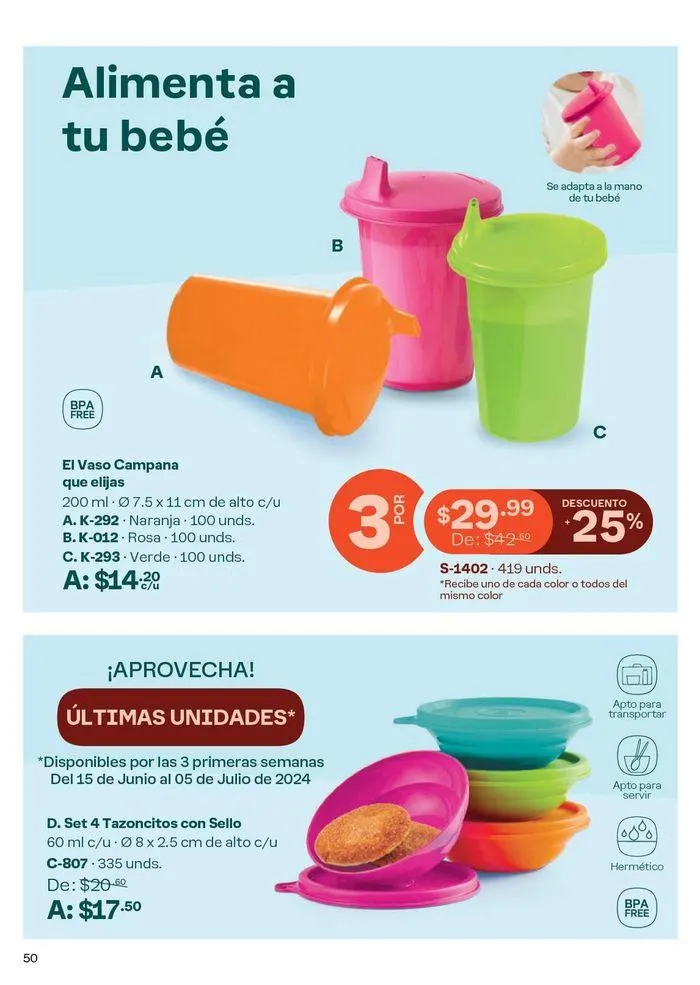 Catalogo de Ofertas Tupperware! 15 de junio al 12 de julio 2024 - Pag 44