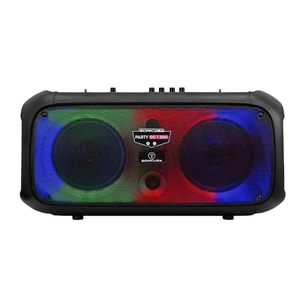 Parlante portátil recargable SONIC PARTY GO 7 DUO