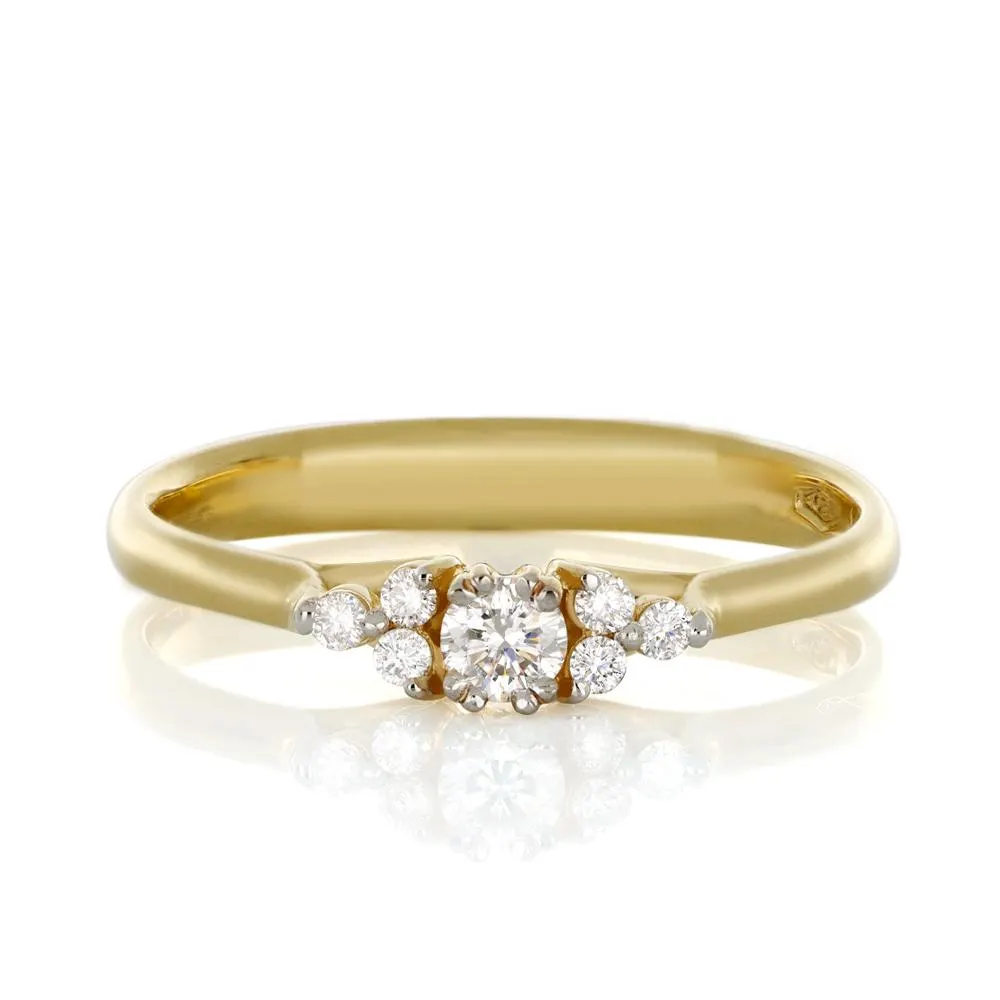 ANILLO SOLITARIO CON DIAMANTES