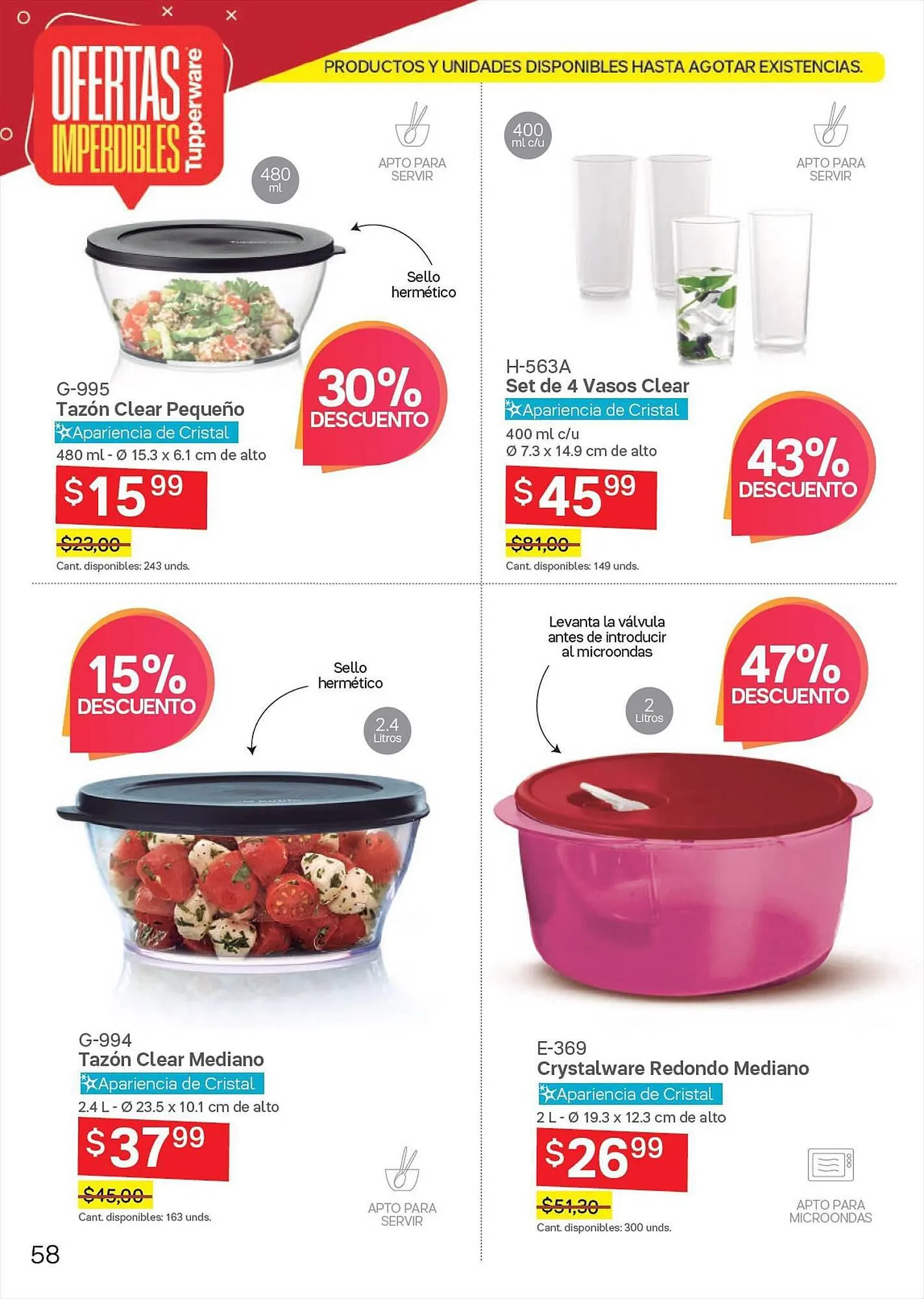 Catalogo de Catálogo Tupperware 28 de septiembre al 11 de octubre 2023 - Pag 58