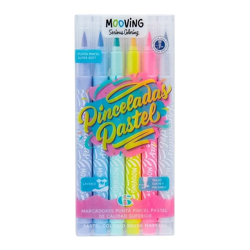 MARCADOR ESCOLAR PTA PINCEL COLOR PASTEL JGOX6UN 3031106