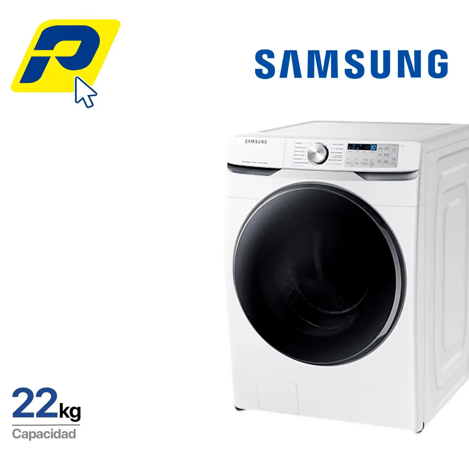 Lavadora Samsung Carga Frontal 22kg Super Spped// WF22R6270AW