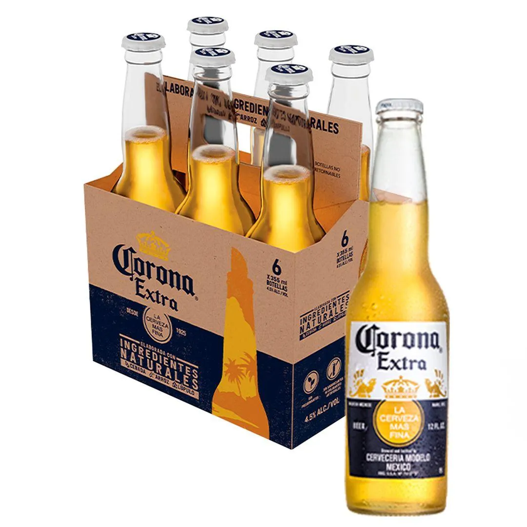 Corona Extra Cerveza Botella 6pack 355ml
