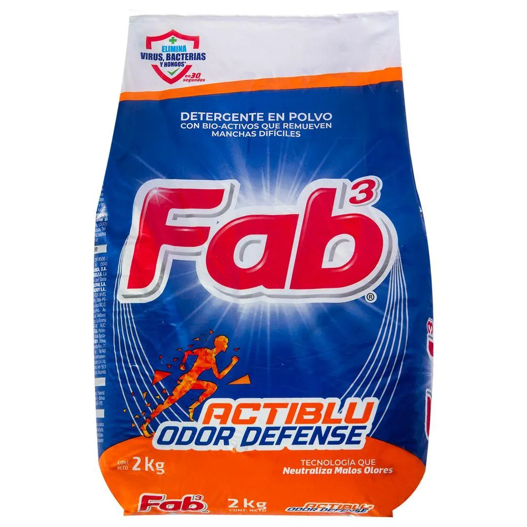 Detergente en Polvo Fab Actiblu 2kg