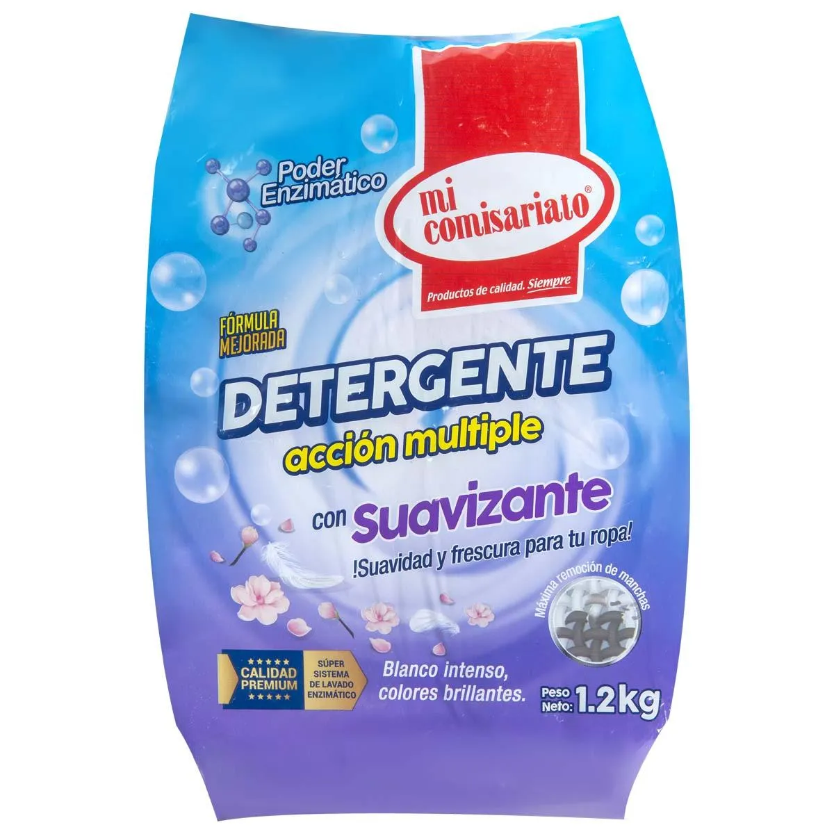 Detergente en Polvo Mi Comisariato con Suavizante 1.2kg
