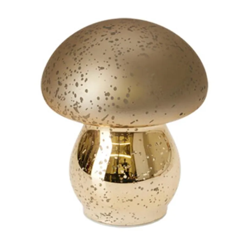 Hongo Dorado con Luz Led 13X15X13cm