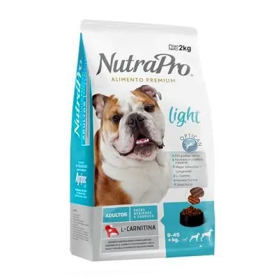 NUTRAPRO PERRO ADULTO LIGHT RAZAS MEDIANAS Y GRANDES