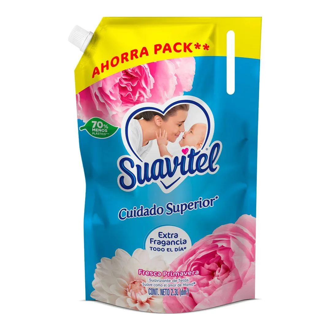 Suavizante Suavitel Cuidado Superior Fresca Primavera 2.3L