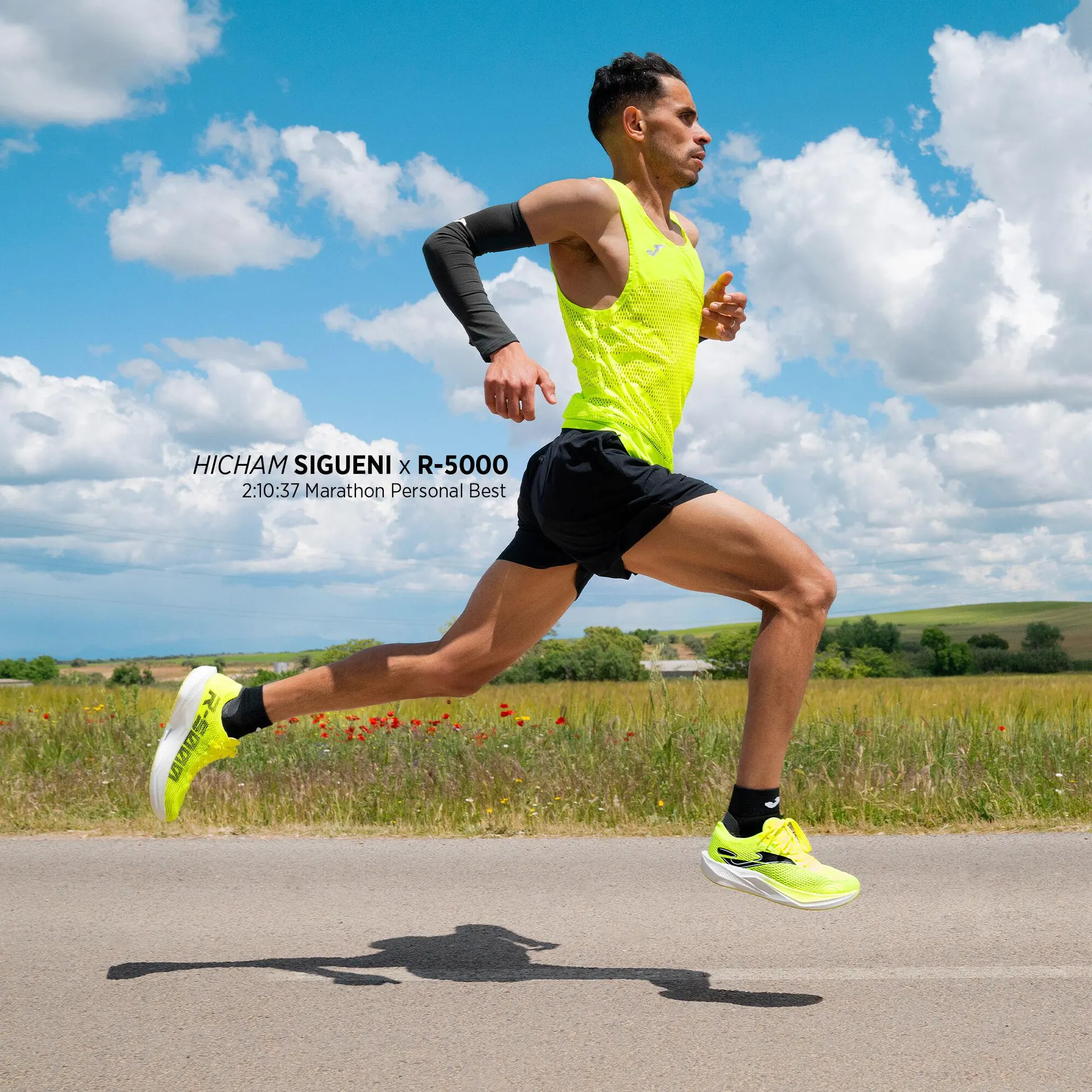 Zapatillas running R.5000 24 unisex amarillo flúor