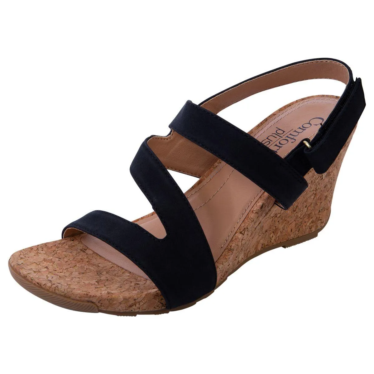 Sandallias Silvie con taco tipo cuña para mujer