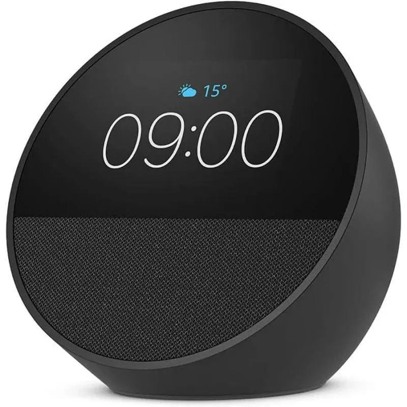 Parlante Inteligente Echo Spot Con Alexa Negro Carbon