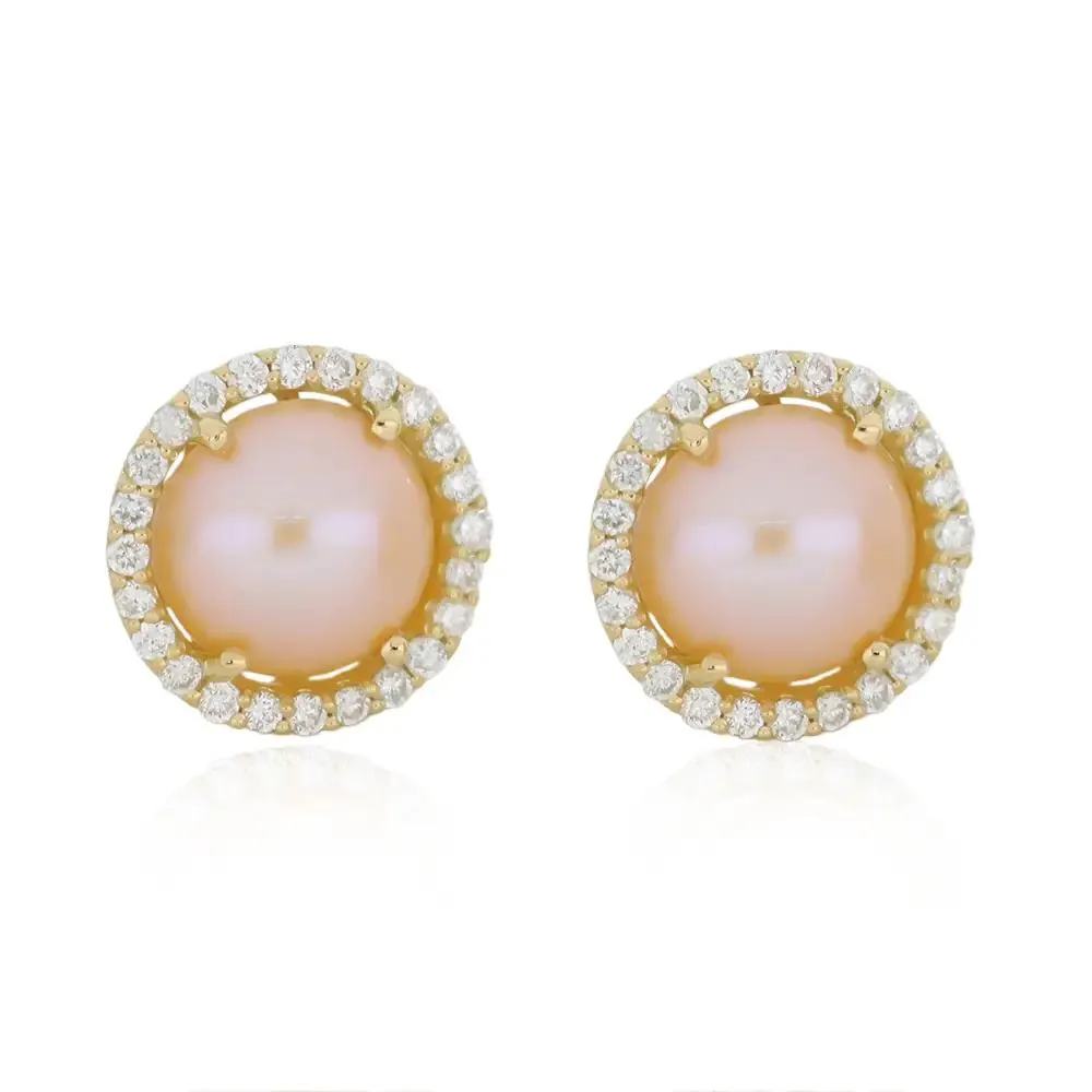 ARETES RESPLANDOR PERLAS MELON