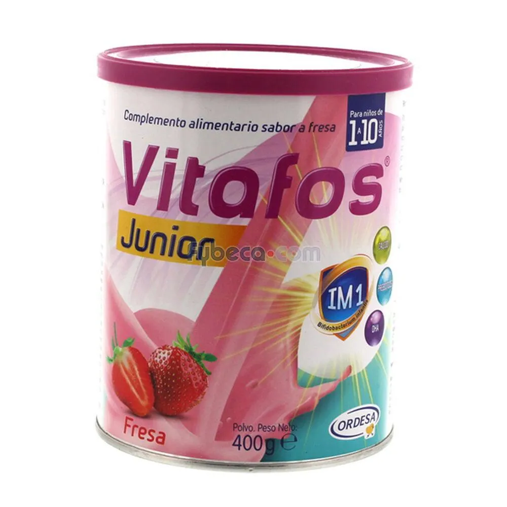 Complemento Alimentario Junior Fresa 400 G Tarro Unidad