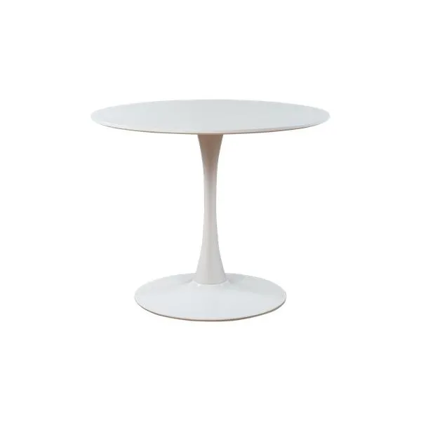 Mesa De Comedor Redonda Dromi | Blanco