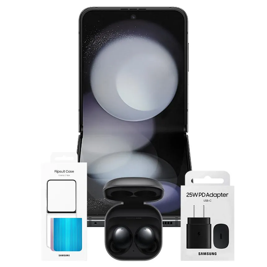 GALAXY Z FLIP 5 (512GB) + BUDS 2 + FLIPSUIT CASE + FAST CHARGER 25W