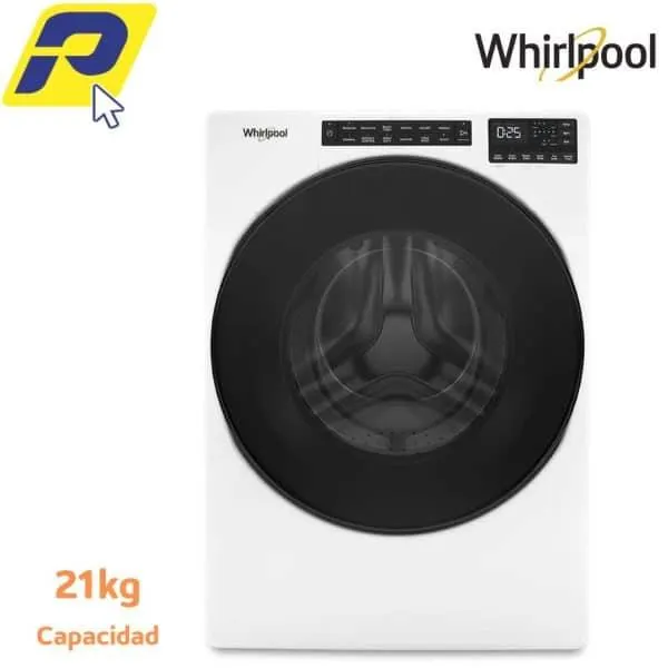 LAVADORA WHIRLPOOL CARGA FRONTAL XPERT INVERTER 21KG BLANCO – 7MWFW5605MW