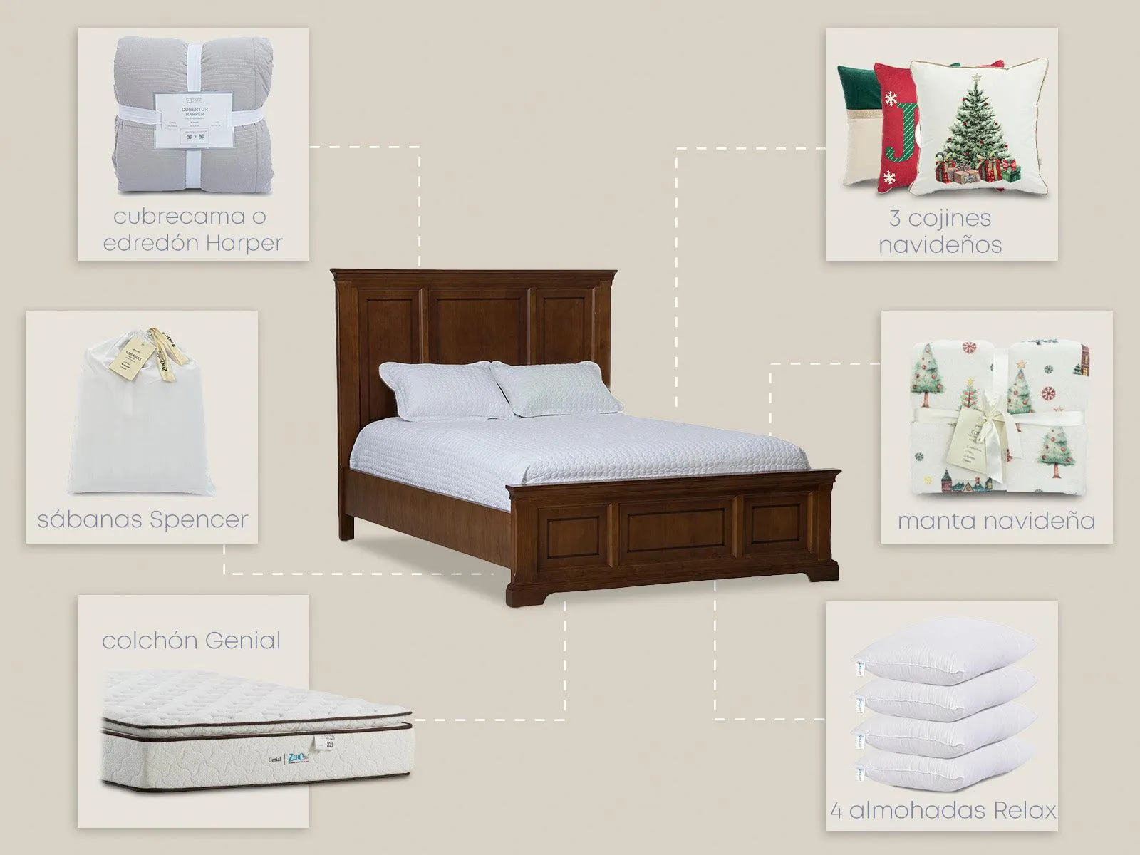 Set Cama Paris Queen