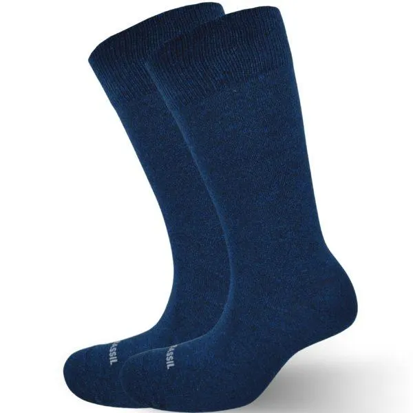 Medias de caballero, azul jaspeado