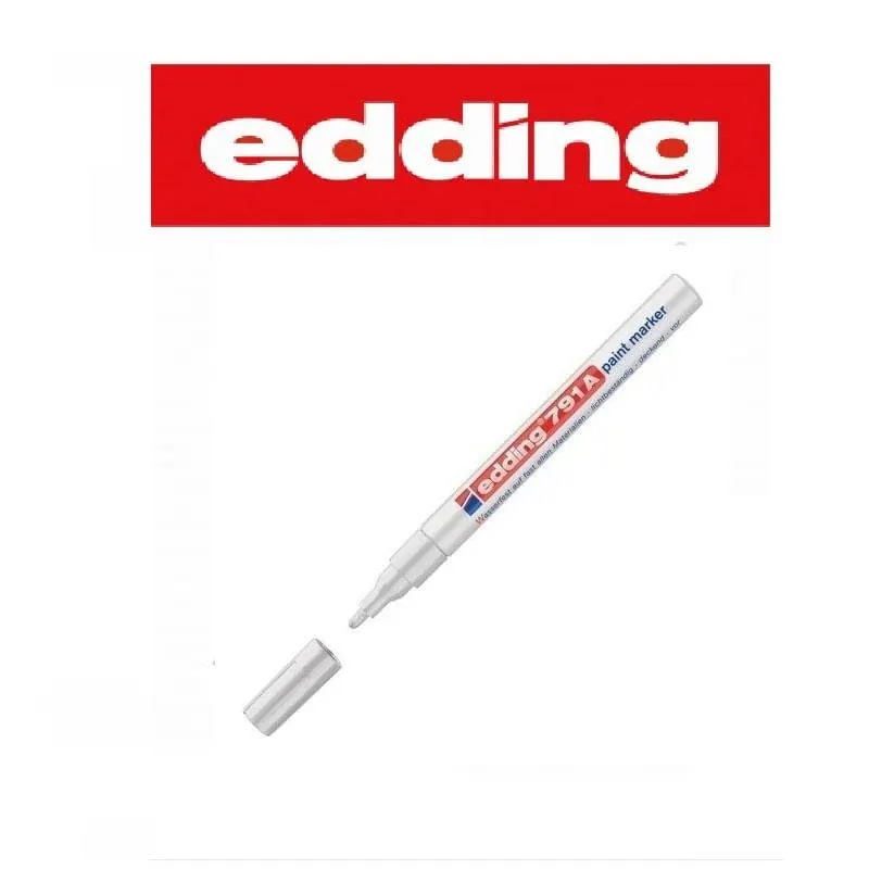 Marcador Industrial 1-2mm Pta Redonda Blanco E-791 Edding