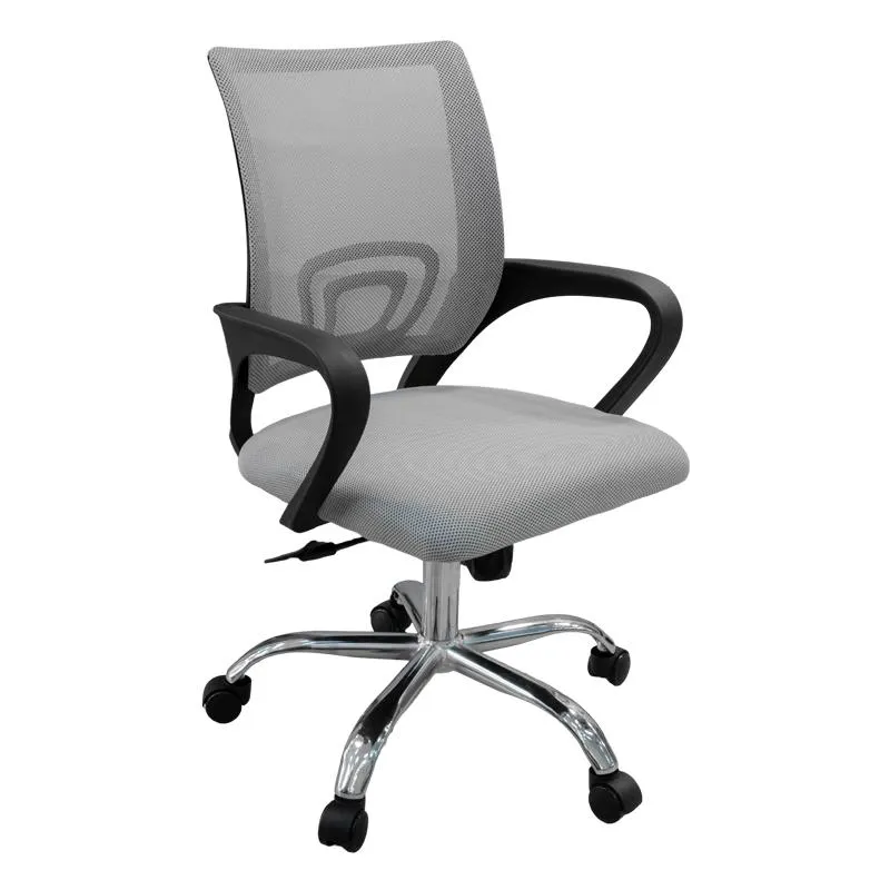 Silla con Espaldar de Malla Gris con Brazo