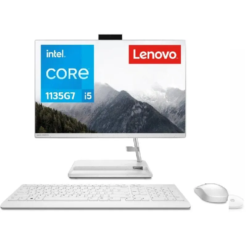 Computador Todo En 1 Aio 3-24itl Core I5 8gb 256gb Ssd 23.8plg W11 Bla
