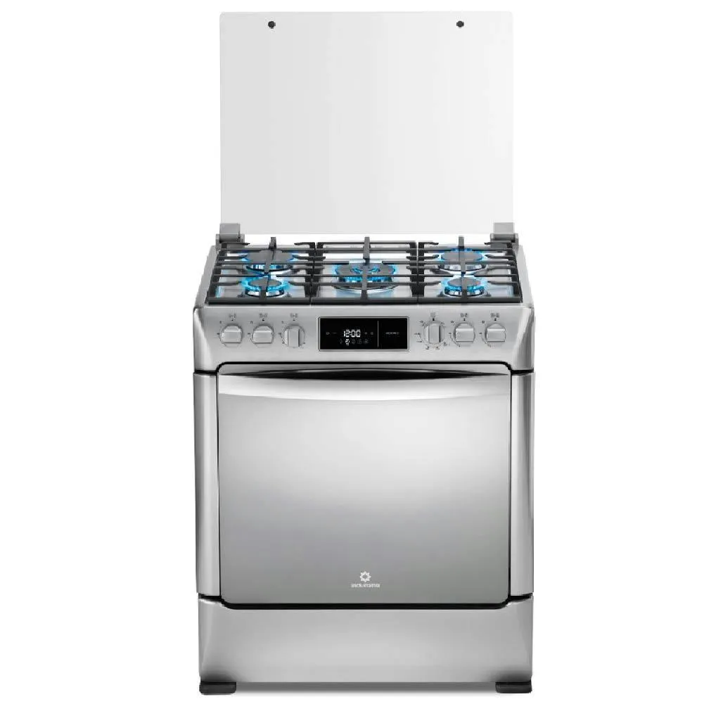 30000784 COCINA INDURAMA MONACO ZAFIRO/30"/5Q/ENCENDIDO ELECTRI/CONTROL TOUCH/GRILL/PLANCHA ASADORA