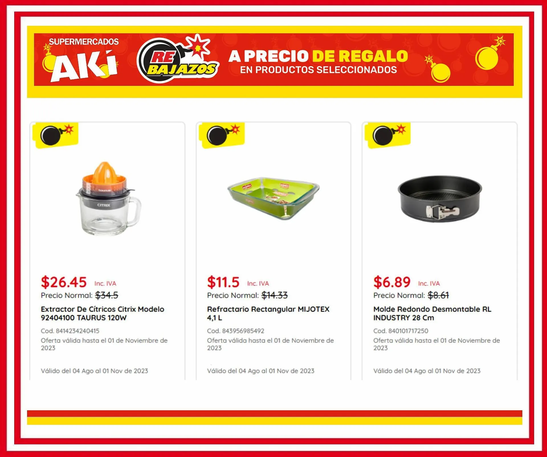 Catalogo de Catálogo Akí 14 de septiembre al 1 de noviembre 2023 - Pag 1