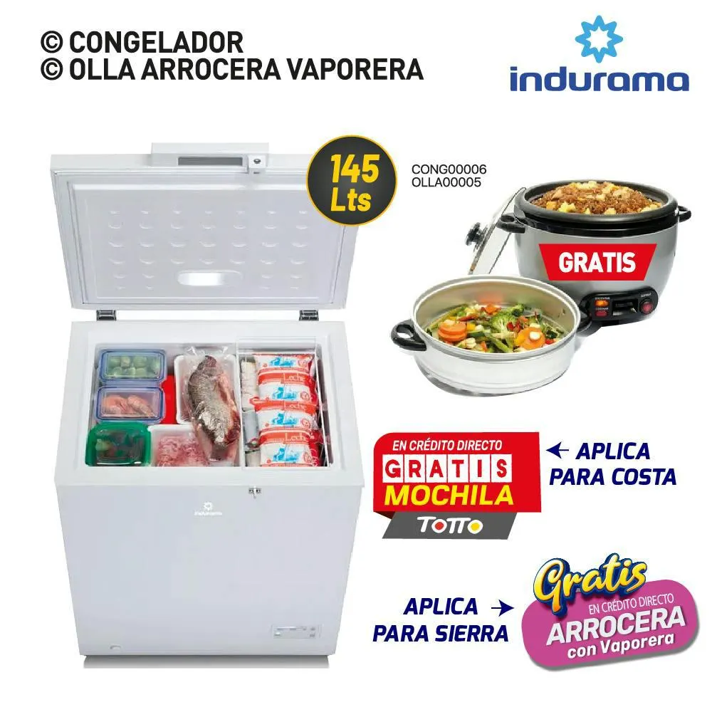 MINI COMBO 7: CONGELADOR + OLLA