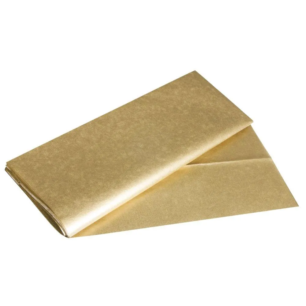 Papel Seda Dorado 50Cmx70Cm