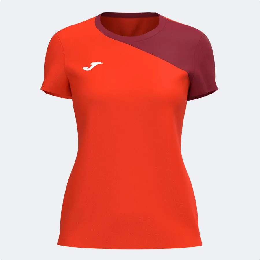 Camiseta manga corta mujer Challenge burdeos