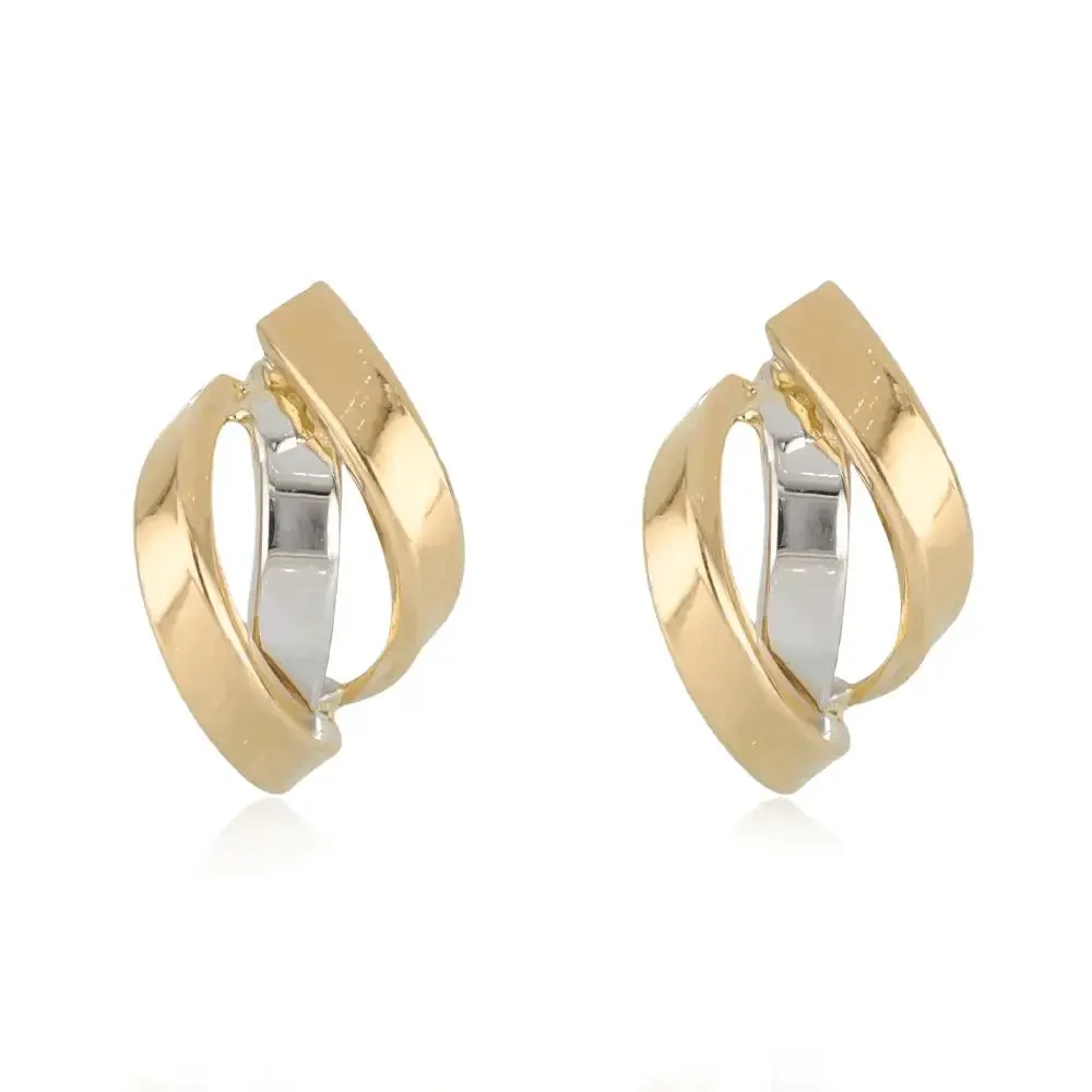 ARETES TRES CINTAS BICOLOR