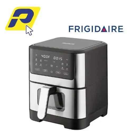 FREIDORA DE AIRE DIGITAL FRIGIDAIRE ACERO INOXIDABLE CON VENTANA DE VISION 8 LITROS EAF805-SS