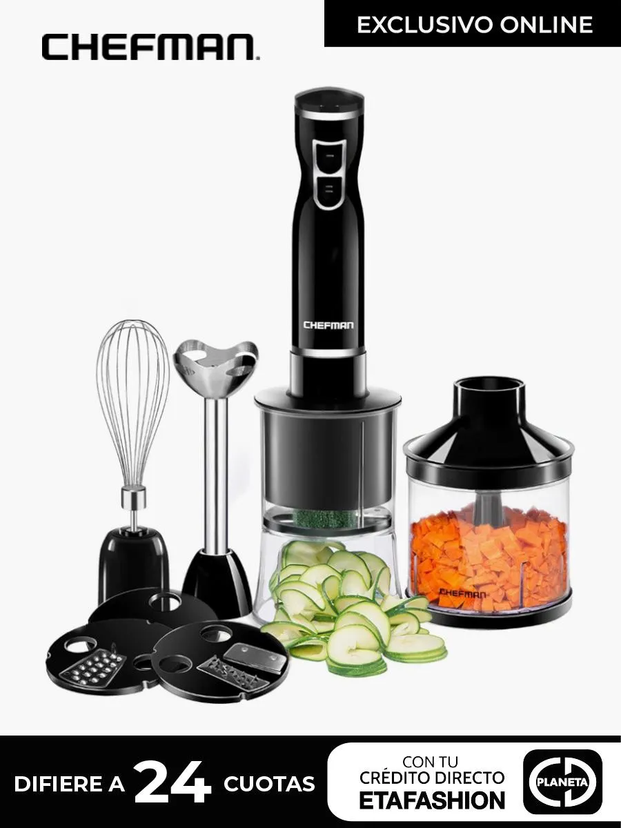 Batidora de Inmersión Chefman 6 en 1