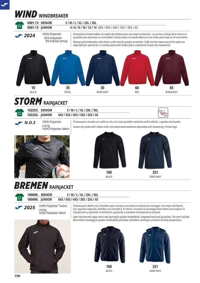 Catalogo de Teamwear Collection 2024  8 de mayo al 31 de diciembre 2024 - Pag 190