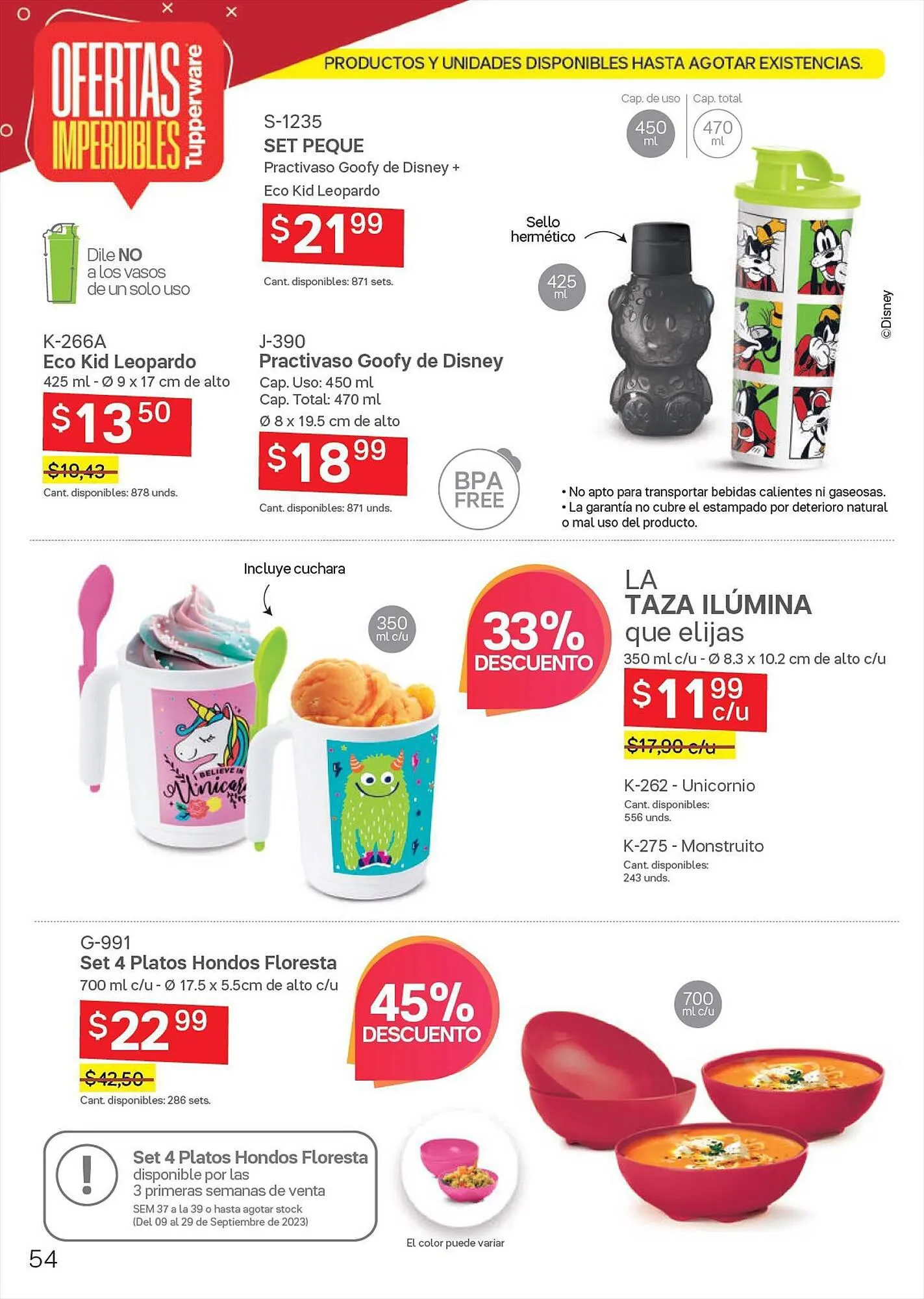 Catalogo de Catálogo Tupperware 5 de septiembre al 10 de septiembre 2023 - Pag 54