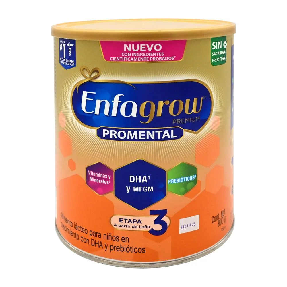 Enfagrow Premium Alimento Lácteo Promental Natural Etapa 3 - Lata 800 G