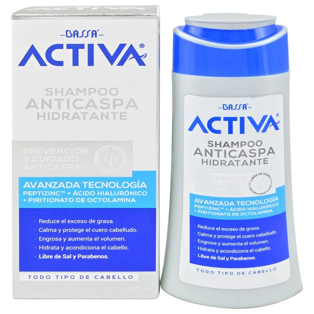 Bassa Activa Shampoo Anticaspa Frasco 200 ml