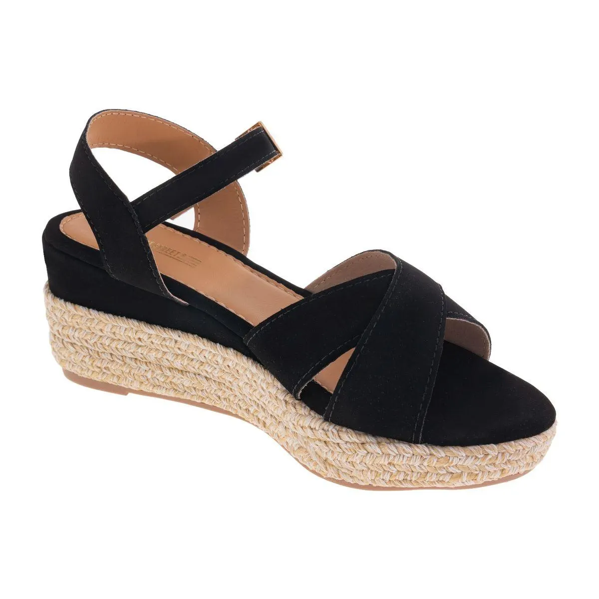 Sandalias con taco tipo cuña para mujer