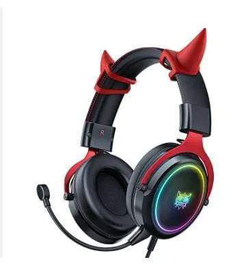 Audifono Gaming Diadema Con Microfono X10 + Usb Rgb Negro
