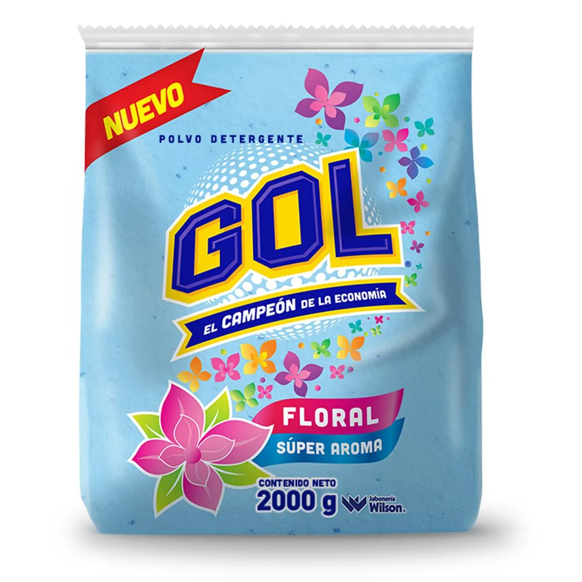 Detergente en Polvo Gol Floral 2 kg