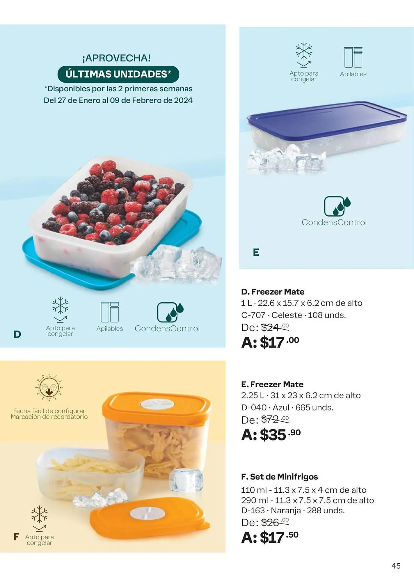 Catalogo de Catálogo Tupperware 30 de enero al 23 de febrero 2024 - Pag 45