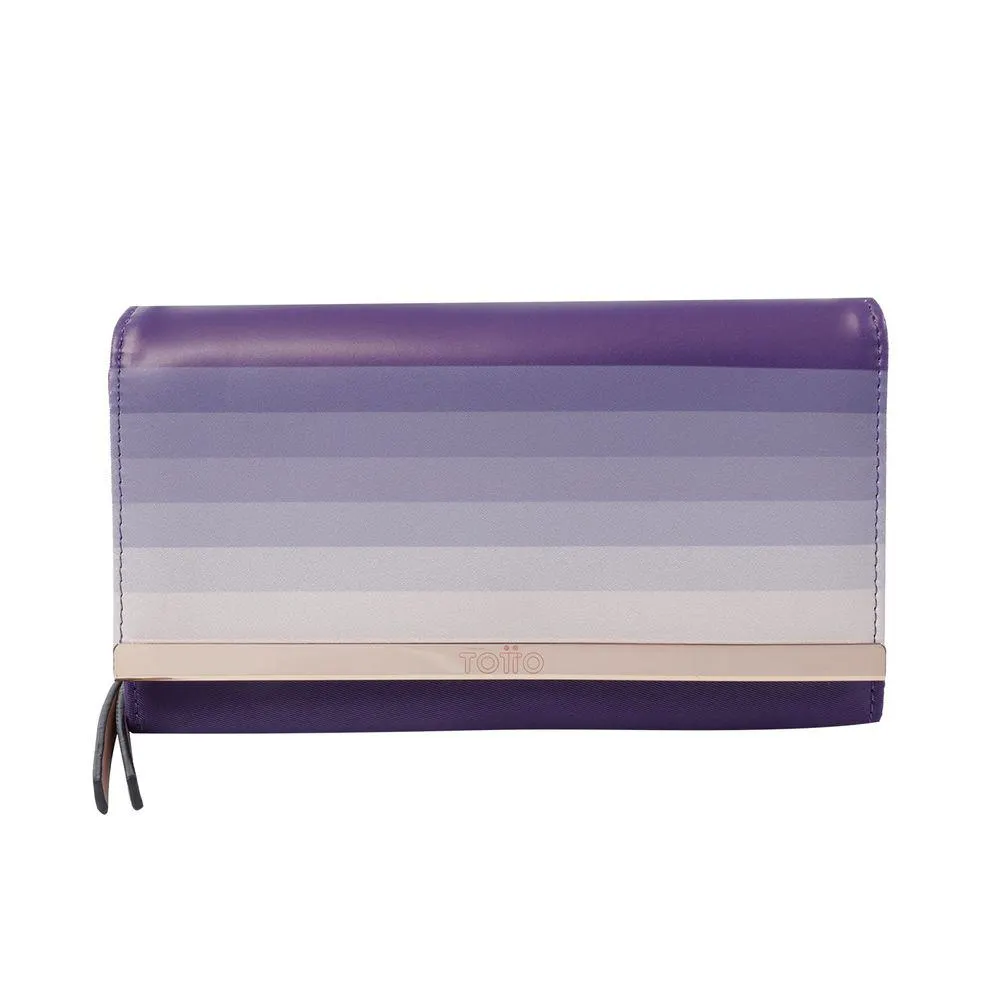 Billetera para Mujer Blocks - Morado