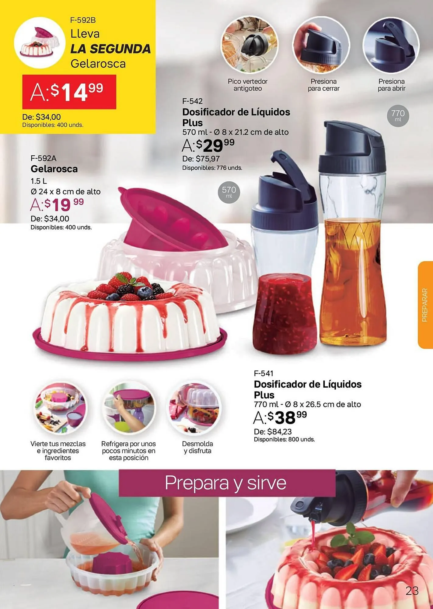 Catalogo de Catálogo Tupperware 6 de octubre al 31 de diciembre 2023 - Pag 23