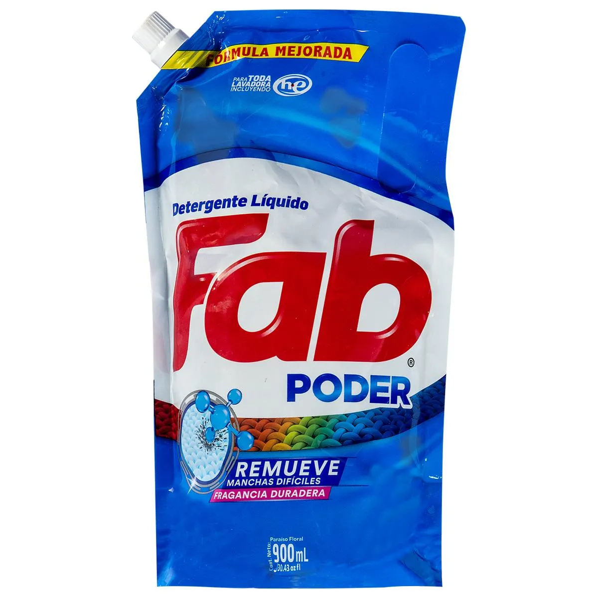 Detergente Líquido Fab Doypack 900ml
