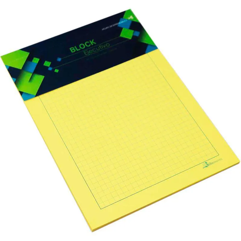 Block A5 Cuadros 050hjs Amarillo