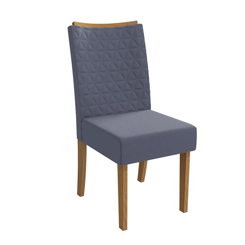 Silla Aura Suede Gris Terciopelo