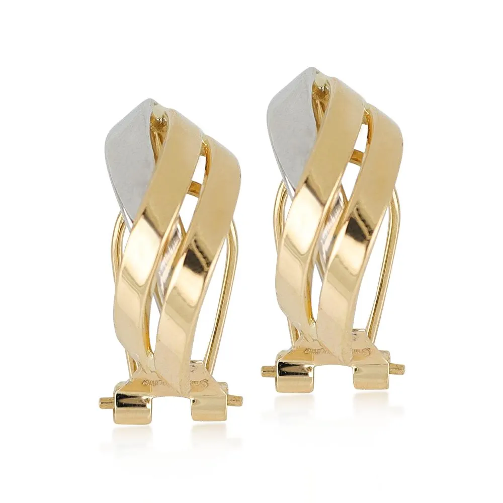 ARETES BANDAS BICOLOR COLECCIÓN BASICS